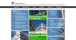 Desktop Screenshot of betonelement.dk